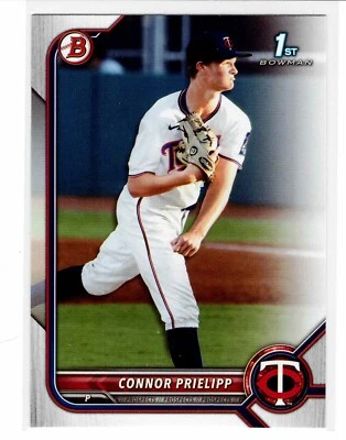 Connor Prielipp Minnesota Twins 2022 Bowman Draft 1st Bowman - Image 1 of 3