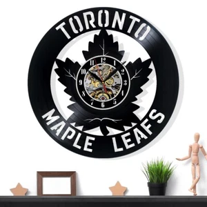 Reloj de Pared Vinilo Toronto Hojas de Arce Regalo Ideas Sorpresa Amigos Cumpleaños Decoración - Imagen 1 de 5