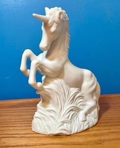 Einhorn weiß Porzellan Biskuit Figur MIC Taiwan ROC selten - Bild 1 von 11
