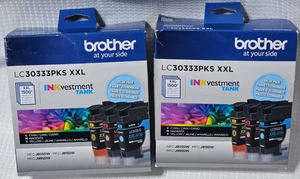 Brother LC30333PKS XXL LC30333 Inkvestment Tank Ink 2-Packs (6 Cartridges) - NEW - Picture 1 of 14