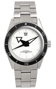 Hyakuichi Mechanical Diver's Watch No.10 Made in Japan Automatic White Men's - Picture 1 of 7