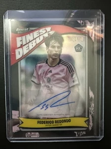 2024 Topps Finest MLS Inter Miami RC Federico Redondo Debut Auto Black /10 - Picture 1 of 1
