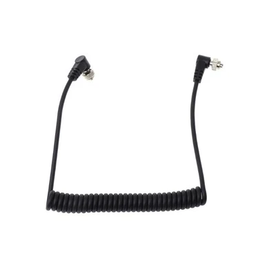 M-M PC Sync Cord Male To Male Flash Spring Cable With Screw Lock For - Image 1 of 4