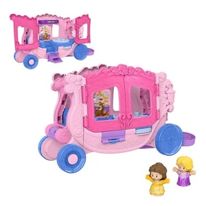 Fisher-Price Disney Princess Nachzieh-Musikkutsche Spielzeug mit 2 Figuren - Bild 1 von 6