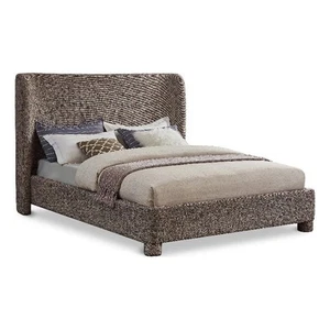 Meridian Furniture Penny Brown Fabric King Bed - Picture 1 of 8