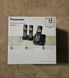 Panasonic KX-TG633SK telefono cordless 3 telefoni con sistema di risposta nuovo con scatola - Foto 1 di 7