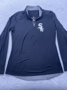 Women’s Fanatics Black Chicago White Sox Lightweight Quarter-Zip Top Small - Picture 1 of 8