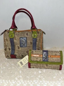 us polo assn. purse carnival with matching wallet - Picture 1 of 6