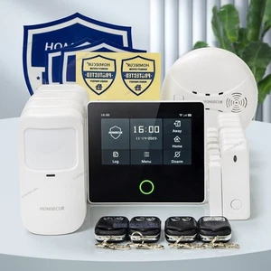 HOMSECUR Wireless WIFI 4G LCD Home House 4.3" Alarm System+Pet-Immune/Friendly - Picture 1 of 10