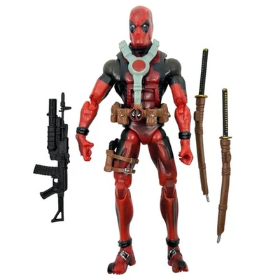 Marvel Legends Universe Epic Heroes Deadpool 6" Action Figure Red Version 2012 - Image 1 of 4
