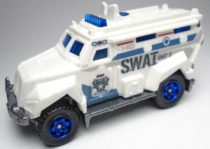 Matchbox Heroic Rescue S.W.A.T. 2018 UNIDAD CAMIÓN 3 BLANCO DIECAST 2 3/4" POLICÍA - Imagen 1 de 6