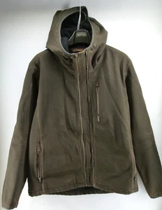 Kuhl Jacket Mens XL Brown Vintage Full Zip Faded Hoodie Jacket - Picture 1 of 14