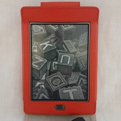 Kindle 4th Generation DO1200 WiFi 6” E-Reader with Red Case - Image 1 of 4