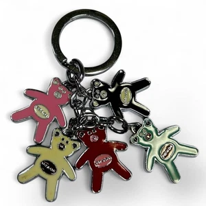 PRADA Teddy Bear 5-Color Charm Keychain Metal Enamel Coating Accessories Fashion - Picture 1 of 12