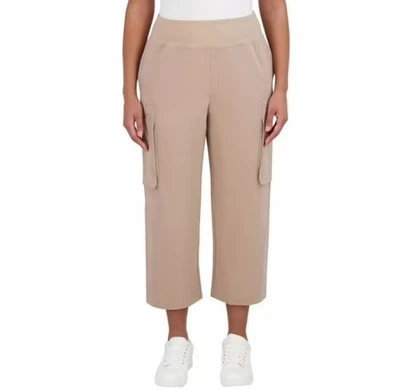 NUEVO Pantalones Cortos Sage Collective Para Mujer XL Beige Carga Texturizados Foto 1 de 4