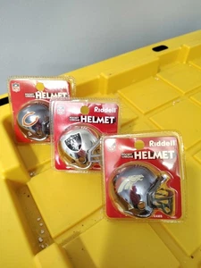 Vintage Riddell Mini Helme, 3 Stück, verschiedene Teams - Bild 1 von 4