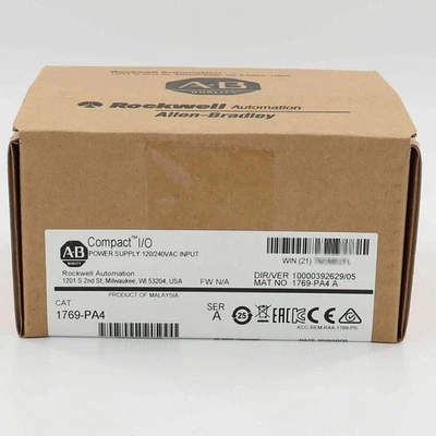New AB 1769-PA4 SER A CompactLogix Power Supply Module 1769PA43 - Photo 1/2