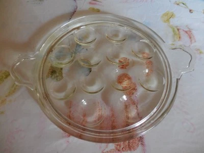Plat à œufs (ou à escargots). VERRE. PYREX - Photo 1/2