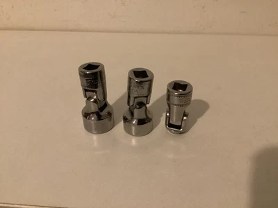 NEW SNAP ON 1/4" DRIVE 12 POINT FLEXI JOINT SOCKETS 1xTMUM13A 1xTMUM12A 1xTMUM5A - Image 1 of 3