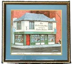 Charles Morehead The Old Curiosity Shop CHARLES DICKENS 1975 ARTE FIRMADO IMPRESIÓN - Imagen 1 de 11