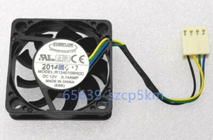 1PCS EVERFLOW R124010SH(2) 4010 4CM 12V 0.14A 4PIN PWM Silent Cooling Fan - Picture 1 of 4