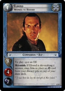 Elrond, Witness to History (F) (12RF1) LOTR Decipher Lord of the Rings TCG - Picture 1 of 1
