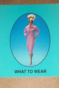 Tarjeta Barbie vintage 1989 Barbie Just Us Girls juego pieza de repuesto  - Imagen 1 de 6