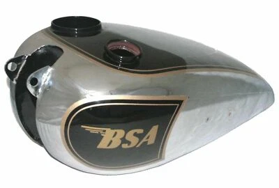 Gas Tank For Bsa C10 C11 In Black Paint Chrome - Image 1 of 4