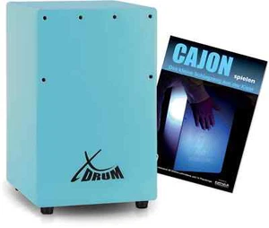 XDrum Kinder Cajon Trommelkiste Percussion Trommel Snare Set Schule Heft Blau - Bild 1 von 9