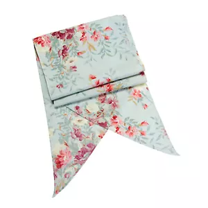 Bufanda de primavera floral asimétrica 100 % seda para mujer con bordes diagonales faja de flores - Imagen 1 de 3