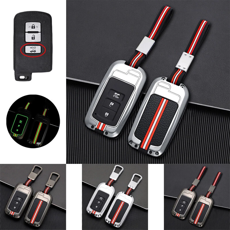 Capa chave de carro liga de zinco silicone para Toyota 4Runner Tacoma Tundra Corolla  - Imagem 1 de 4