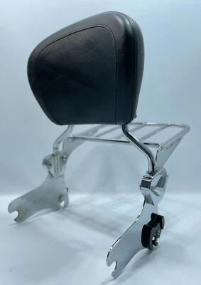 1997-2007 HARLEY ROAD KING STREET GLIDE PASSAGEIRO ENCOSTO SISSYBAR RACK GENUÍNO - Imagem 1 de 4