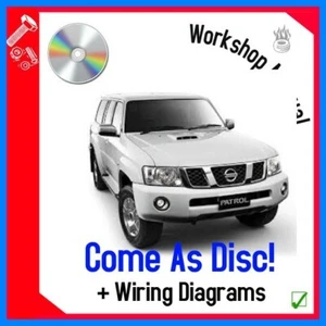 Workshop Repair Manual For Nissan PATROL Y61 SERIES 1998 - 2009 DISC - Picture 1 of 1