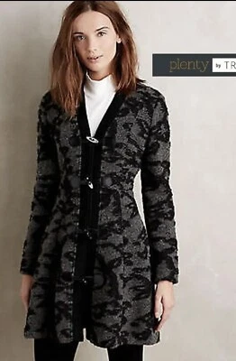 Abrigo Anthropologie Plenty de Tracy Reese gris/negro talla 8 Foto 1 de 4