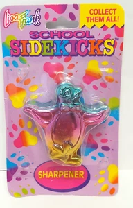 LISA FRANK Penguin Pencil Sharpener Rainbow Metallic NIP Vintage School Sidekick - Picture 1 of 11