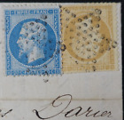 Napoleon N 21/22 On COVER used Star Muette for La Switzerland Value