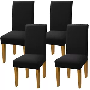 Dining Chair Covers, Stretch Jacquard Chair Seat Cover Removable Washable Par... - Picture 1 of 7