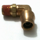 BRASS FITTING QUICK CONNECT DOT AIR BRAKE  90  SWIVEL MALE ELBOW 3/8 T X 1/4npt 