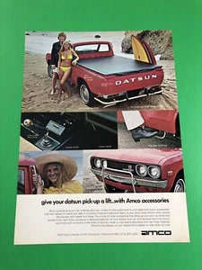 1973 1974 DATSUN PICKUP TRUCK ORIGINAL PRINT AD ADVERTISEMENT PRINTED A2 - Bild 1 von 1