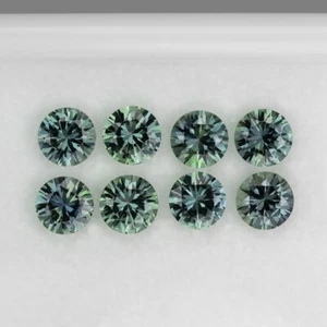 3,07 quilates SIN CALEFACCIÓN 4,5 mm CORTE DIAMANTE REDONDO NATURAL 8 piezas ZAFIRO VERDE AZULADO VERDE AZULADO VERDE AZULADO - Imagen 1 de 1