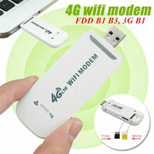 Unlocked 4G LTE USB WIFI Wireless Router Mobile Broadband 150Mbps Modem Sim Card - Picture 1 of 9