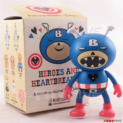 Kidrobot Heroes and Heartbreakers - The Cap'n 3-inch vinyl figure by Ryan Bubnis - Image 1 of 4
