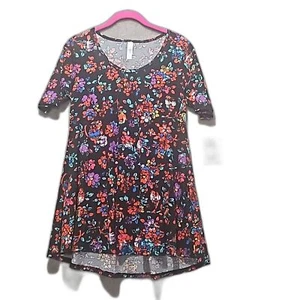 Lularoe Perfect T xxs schwarz geblümt - Bild 1 von 4