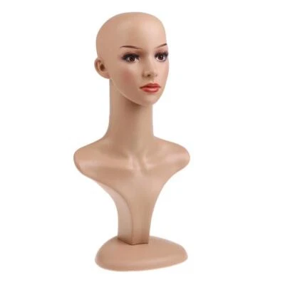 18-Zoll-Mannequinkopf Modellständer Mannequin Puppe Perücke Hut Displayhalter - Bild 1 von 4