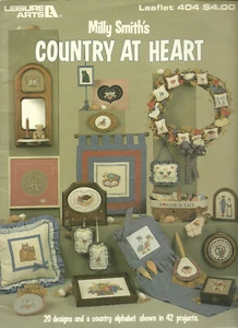 Country At Heart Counted Cross Stitch Pattern Leaflet 20 designs + alphabet - Picture 1 of 7