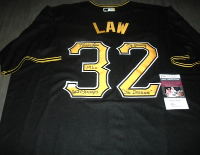 JERSEY NIKE CON LICENCIA OFICIAL FIRMADA POR LA LEY DE VERN PITTSBURGH PIRATES JSA/COA Foto 1 de 2