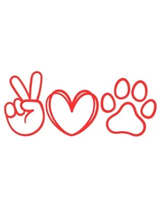Hundepfote Auto Aufkleber Hunde Sticker - Picture 1 of 1