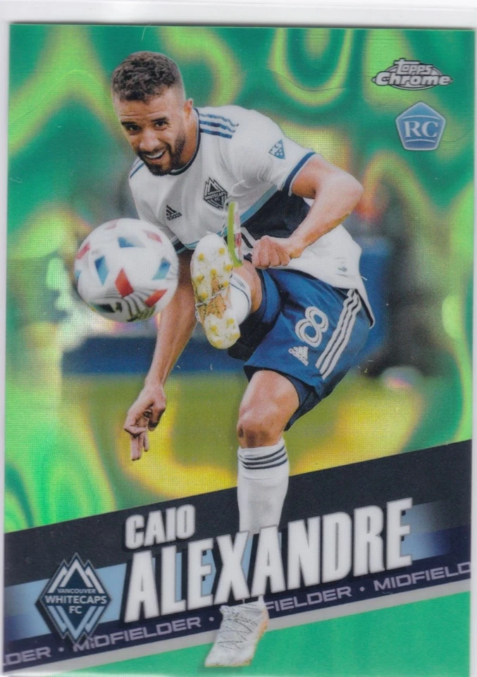 2022 Topps Chrome MLS Green Lava #112 Caio Alexandre Rookie Vancouver 93/99 - Image 1 of 1