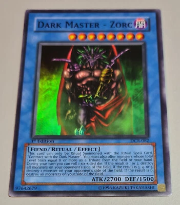 Dark Master-Zorc # DCR-082 1.Edition Super Rare Karte A Dark Crisis EN N.Mi-Mint - Bild 1 von 4