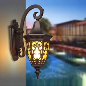 Outdoor Wall Light Home Wall Lighting Balcony Wall Lights Glass Garden Wall Lamp - Picture 1 of 11